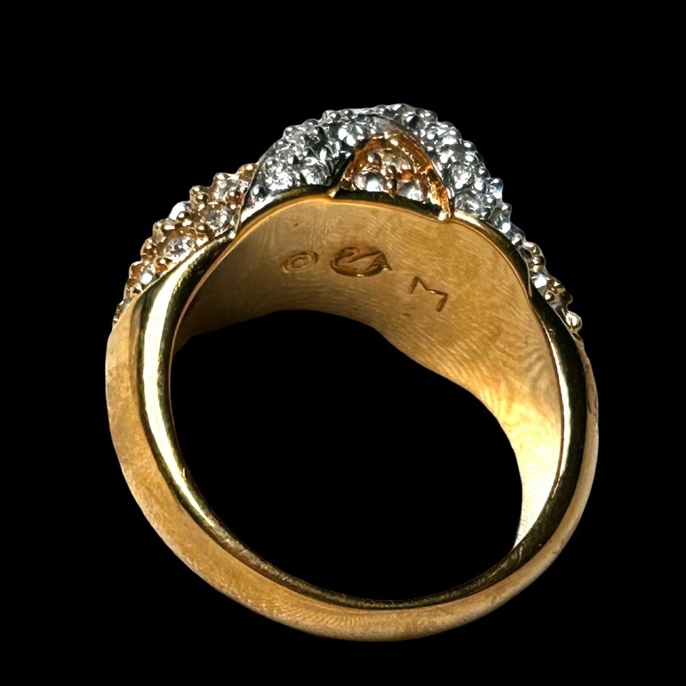 Swarovski Pavè Crystal Ring. - Picture 5 of 7